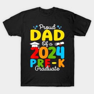 Proud Dad of A Class of 2024 Pre-K Graduate Father T-Shirt